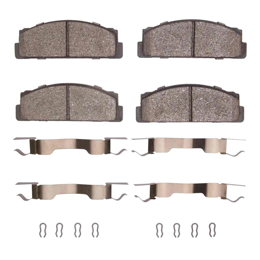 R1 69-73 Fiat 850 Front Semi Met Pads & Hardware Kit