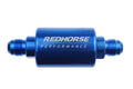 COMPACT 06AN INLET/OUTLET HIGH FLOW FUEL FILTER 35 MICRON ELEMENT BLUE