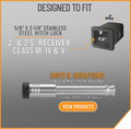 RECEIVER LOCK FOR 2IN AND 2.5IN RECEIVERS CLASS IIIIVV