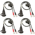 OPTIMATE CABLE WEATHERPROOF BATTERY LEAD POWERSPORT BLACK RED & GREEN PACK OF 4