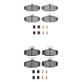 R1 82-92 Volvo 740 Front Semi Met Pads & Hardware Kit