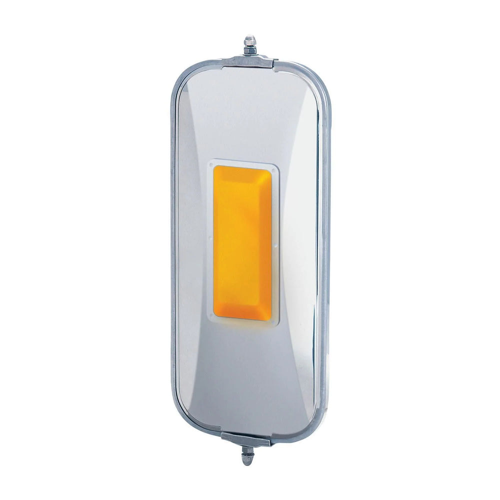 OE STYLE FULL SIZE WEST COAST HEATED STAINLESS STEEL MIRROR HEAD W/LIGHT