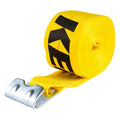 40FT X 4IN WINCH STRAP W/FLAT HOOK 5000 LBS. WLL (15000 LBS. BREAK STRENGTH)