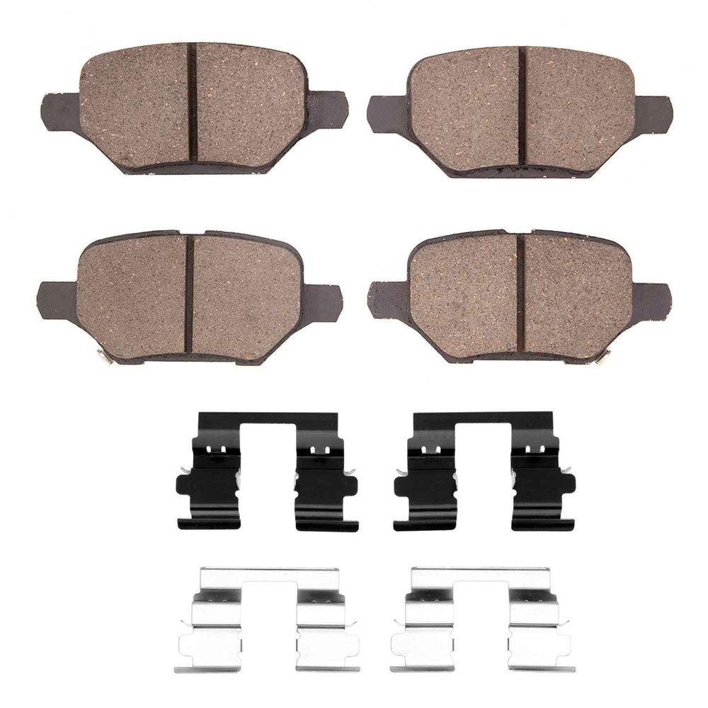 R1 18-22 Chevrolet Trax Rear Semi Met Brake Pads and Hardware Kit
