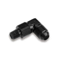 BLACK 90 DEG -6 MALE-1/4" NPT SWIVEL