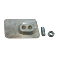 Brake Pad Polished with Rubber Inserts
