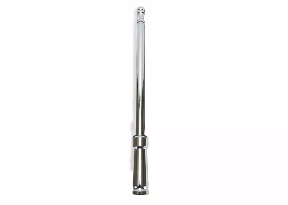 ~(1 lbs. 8X3X2)~ Aluminum 8inch Antenna - Universal Fitment Fits All Makes and Models w/ OEM Factory Threaded Antenna - CHROME