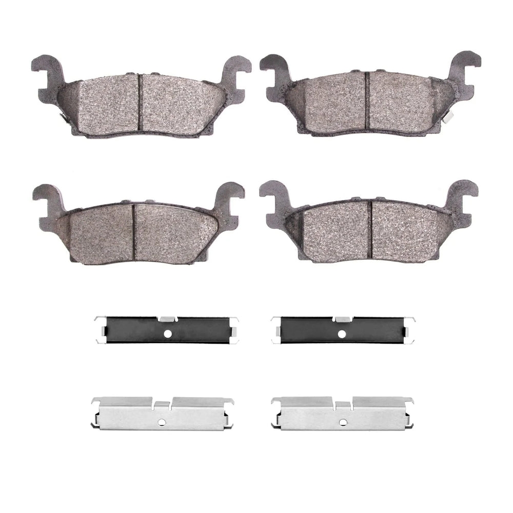 R1 06-10 Hummer H3 Rear Semi Met Brake Pads and Hardware Kit