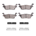R1 06-10 Hummer H3 Rear Semi Met Brake Pads and Hardware Kit