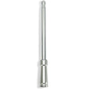 EXTENDED RANGE ALUMINUM 12 SHORTY ANTENNA UNIVERSAL FITMENT BRUSHED ALUMINU