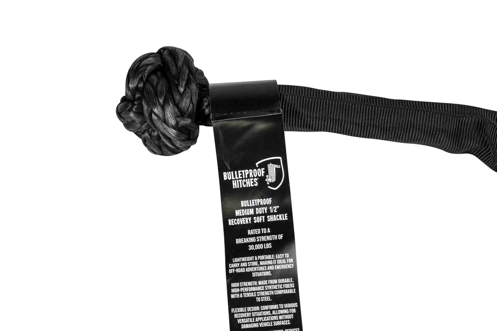 MEDIUM DUTY 1/2IN RECOVERY SOFT SHACKLE BLACK