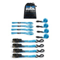 Borne Off-Road Medium-Duty Ratchet Tie-Down Kit (4-Pack) Blue