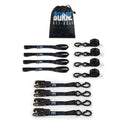 Borne Off-Road Medium-Duty Ratchet Tie-Down Kit (4-Pack) Blue