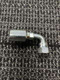 #6 90 Deg Stl Fem Power Steering Hose End