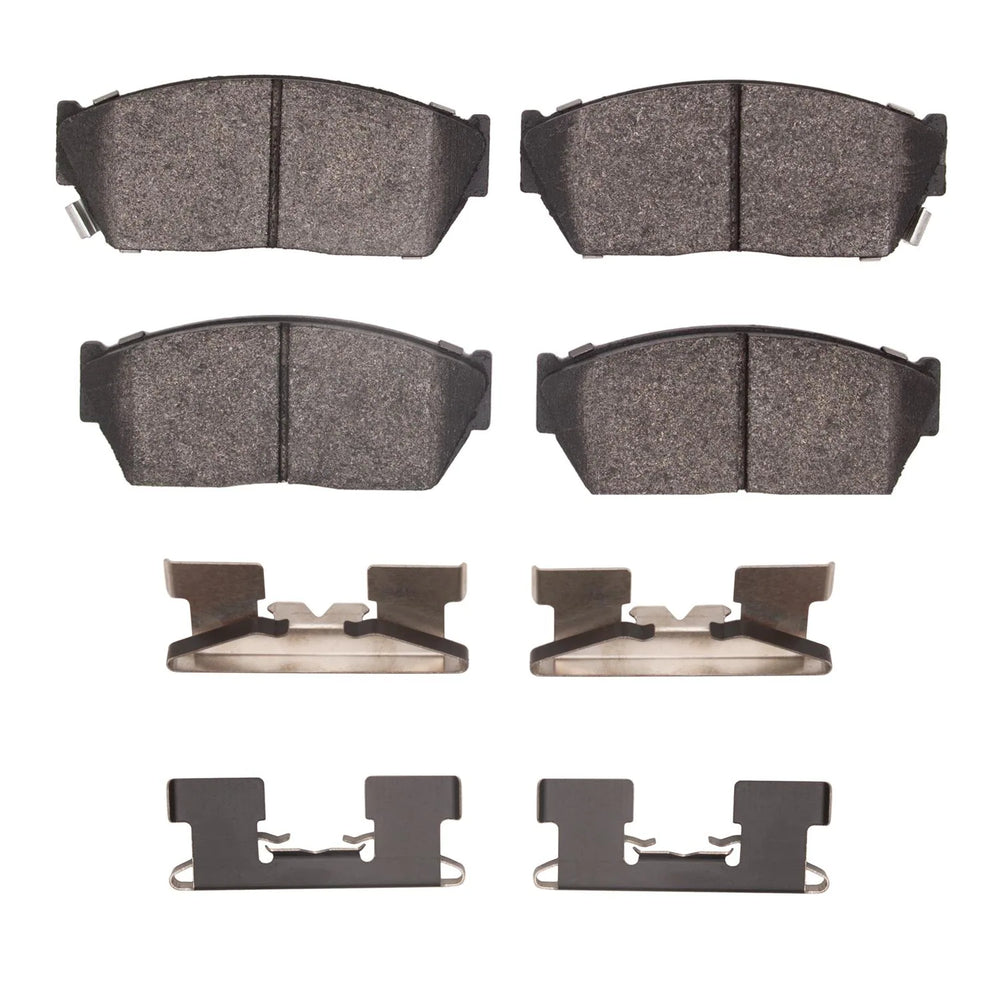 R1 83-87 Honda Civic Hatchback Front Semi Met Pads & Hardware Kit