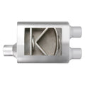 4.00INX10.00INX13.00IN OFFSET/DUAL FLOWSOUND MUFFLER 3.00IN ID / 2.50IN OD