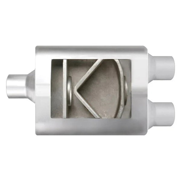 4.00INX10.00INX13.00IN CENTER/DUAL FLOWSOUND MUFFLER 3.00IN ID / 2.50IN OD