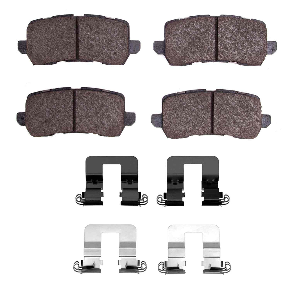 R1 14-20 Acura Rlx Rear Semi Met Brake Pads and Hardware Kit