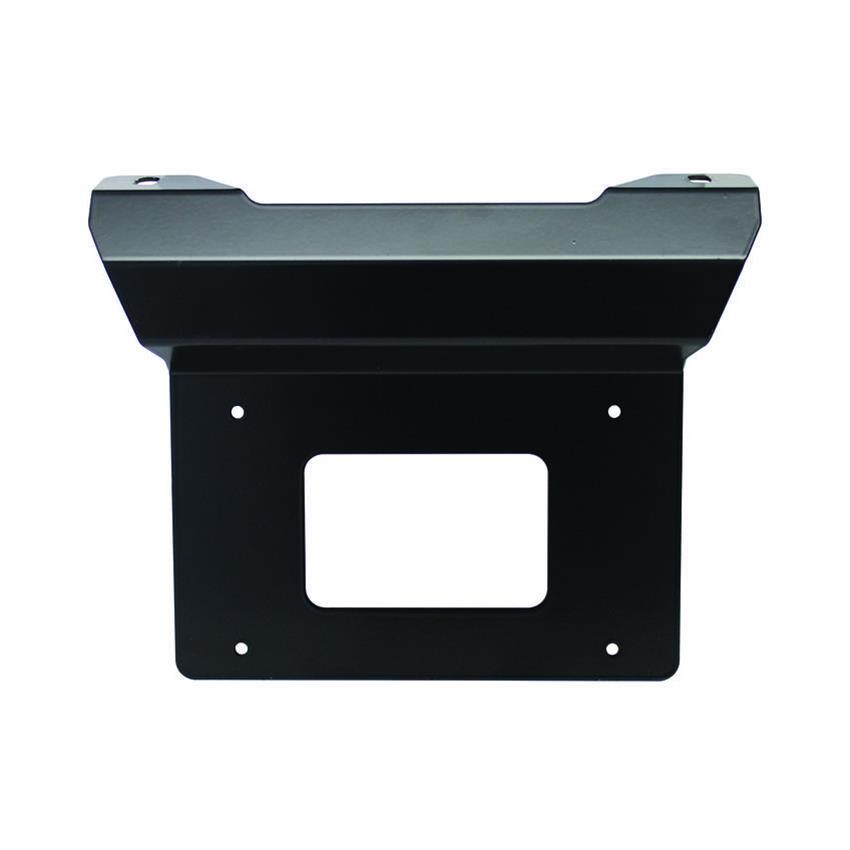 ~(3 lbs. 25X12X3)~ Contour Bull Bar License Plate Bracket Black License Plate Relocator Bottom Mount