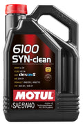 Motul 4x4L Engine Oil 6100 SYN-CLEAN 5W40 - VW 502.00/505.00 - MB 229.5 - Case of 4