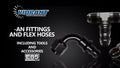 Vibrant Performance - 16316 - Push-On Style Rubber Flex Hose, -6AN - 10' Roll