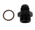 Fragola -10AN x 1-1/16-12 (12) Radius Fitting in Oin -Ring - Black