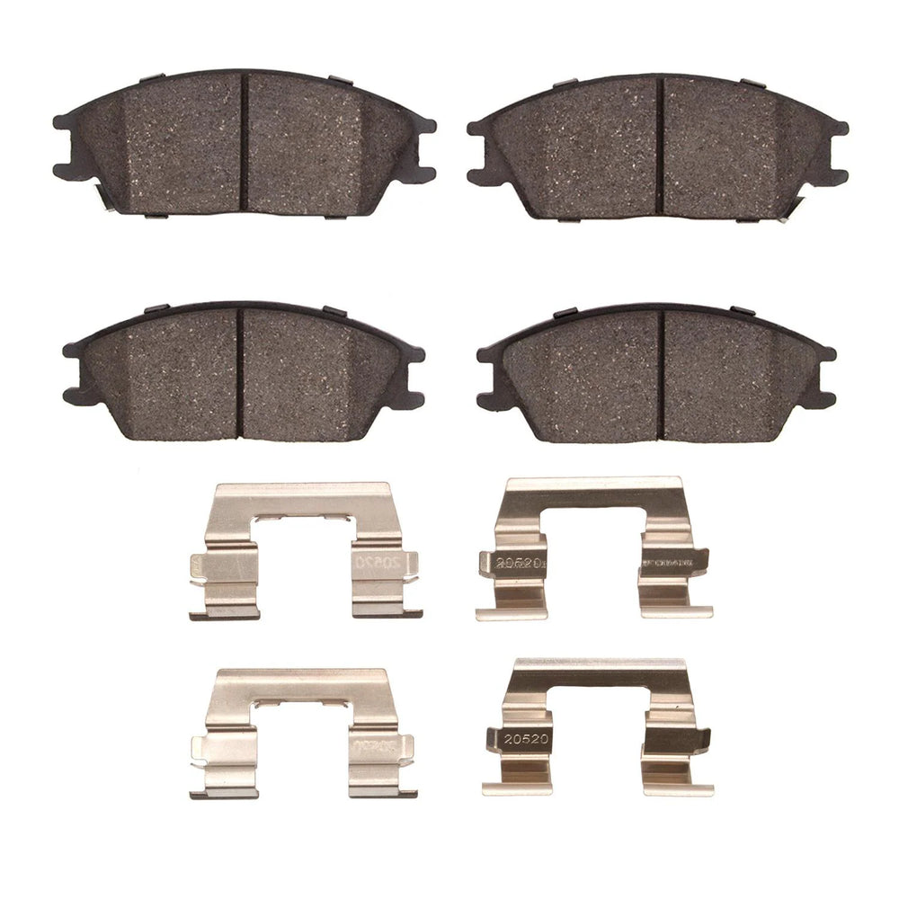 R1 87-06 Dodge Verna (Mexico) Front Ceramic Brake Pads & Hardware Kit
