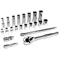 22PC SAE 1/4IN DR SOCKET SET