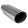 3.50INX15.00IN ROLLED SLANT DIESEL EXHAUST TIP 3.50IN ID / 5.00IN OD