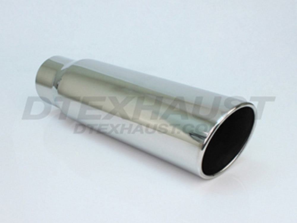 3.50INX15.00IN ROLLED SLANT DIESEL EXHAUST TIP 3.50IN ID / 5.00IN OD