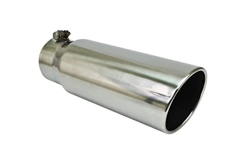 4.00INX15.00IN PENCIL ROLL ROLLED SLANT DIESEL EXHAUST TIP 4.00IN ID / 5.00IN OD