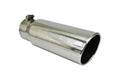 4.00INX15.00IN PENCIL ROLL ROLLED SLANT DIESEL EXHAUST TIP 4.00IN ID / 5.00IN OD