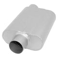 MUFFLER XLERATOR VX PERFORMANCE OVAL 3IN ID/OD C/O 19IN OAL AS