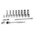 22PC MET 1/4IN DR SOCKET SET