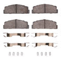 DFC 66-83 Fiat X-1/9 Rear 5000 Advanced Semi Metallic Brake Pads and Hardware Kit