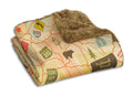 THE THROW-TRAVEL MAP 50" X 60