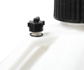 Utility Jug W/Filler Hose Square Plastic 5 Gallon White Mr Gasket