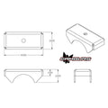 Camburg Leaf Spring Axle Perches (3.5 OD tube) (pair) 020050