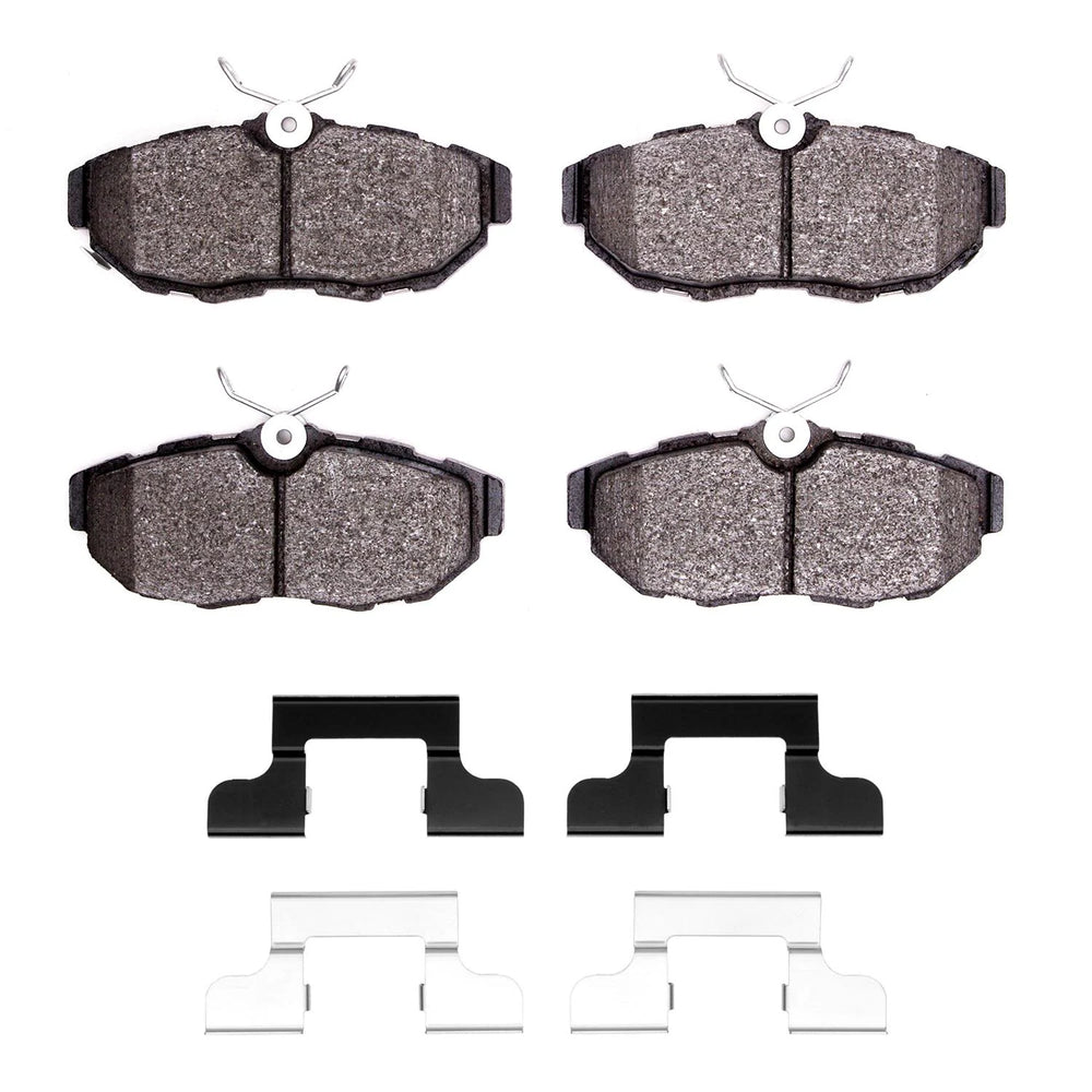 R1 05-14 Ford Mustang Rear Semi Met Brake Pads and Hardware Kit