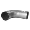ELBOW 90 DEGREE 4IN DIA. IDOD 8IN 8IN LGTH 4 1/2IN CLR ALUMINIZED
