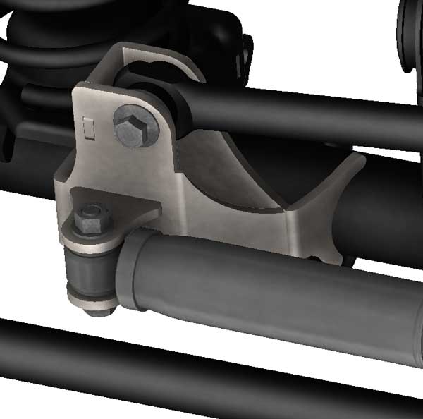 0718 WRANGLER FRONT AXLE OTK TRACK BAR BRACKET