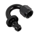 Fragola -6AN Push-Lite End 180 Degree - Black