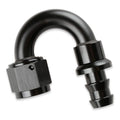 Fragola -6AN Push-Lite End 180 Degree - Black