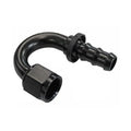 Fragola -6AN Push-Lite End 180 Degree - Black