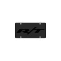 RT LOGO ON CARBON BLACK SS LICENSE PLATE