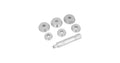 7 PC BEARING RACE & SEAL DR SET