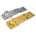 CHROME BRASS HEAVY DUTY HASP - 4-1/