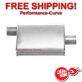MUFFLER CHERRY BOMB TURBO SM. OVALO/C 17IN OAL 2.50IN