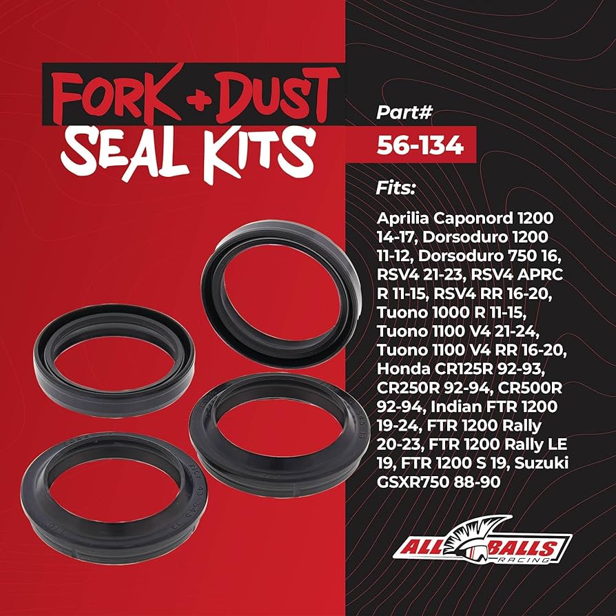 All Balls Racing 92-93 Honda CR125R Fork Oil Seal & Dust Seal Kit