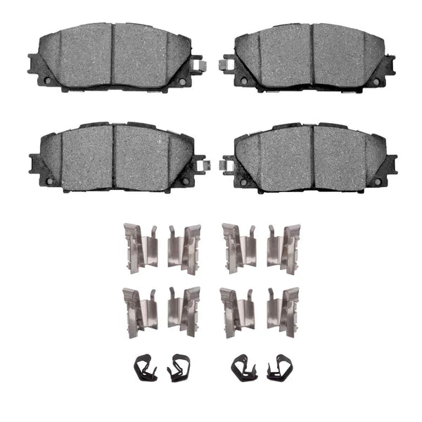 R1 10-22 Toyota Prius Prime Front Semi Met Brake Pads and Hardware Kit